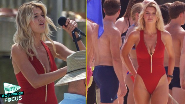 Kelly Rohrbach Sings on Set of 'Baywatch'