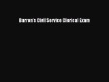 Download Barron's Civil Service Clerical Exam PDF Free