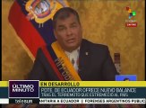 Correa anuncia medidas económicas para enfrentar daños del terremoto