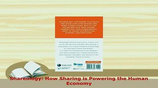 PDF  Shareology How Sharing is Powering the Human Economy Ebook