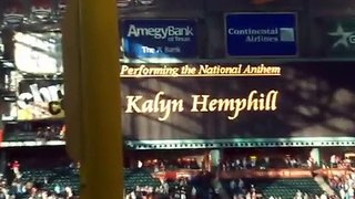 National Anthem song by Kalyn Hemphill @ Minute Maid Park