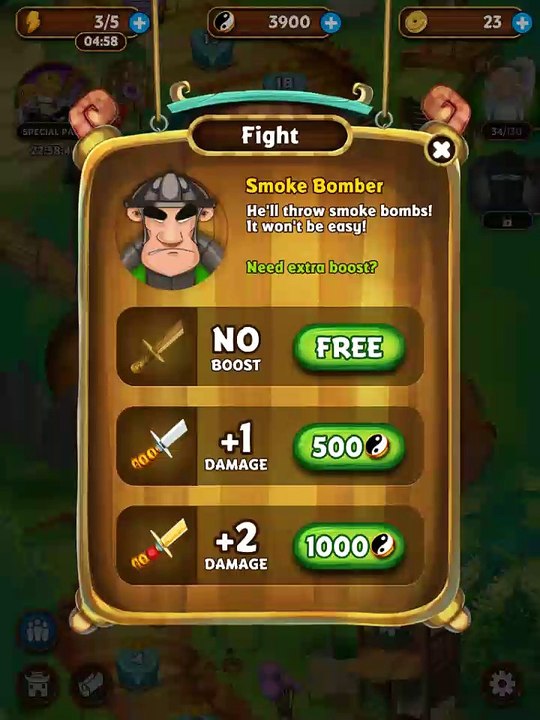iSlash Heroes first boss lvl 7