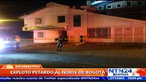 Autoridades colombianas reportan explosión de dos petardos en Bogotá; no hay lesionados