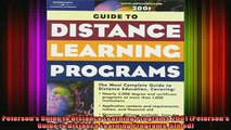 Free Full PDF Downlaod  Petersons Guide to Distance Learning Programs 2001 Petersons Guide to Distance Learning Full Ebook Online Free