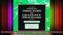 READ book  The Official Gre Cgs Directory of Graduate Programs Directory of Graduate Programs Vol a Full EBook