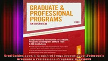 READ book  Grad Guides Book 1  GradProf Progs Overvw 2009 Petersons Graduate  Professional Full EBook