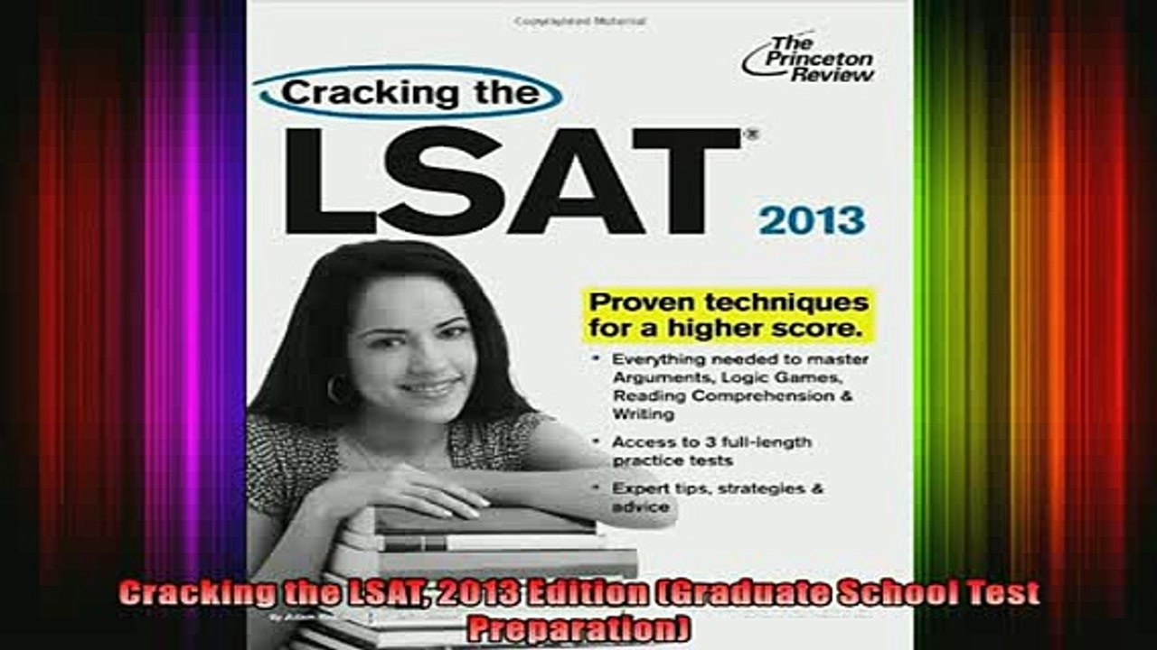 READ book  Cracking the LSAT 2013 Edition Graduate School Test Preparation Full Free