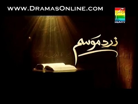 Zard Mausam 27 September 2012 Episode 23 On Hum Tv Promo