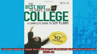 READ book  The Best Way to Save for College A Complete Guide to 529 Plans 201314 Full Free