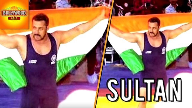 Salman Khan With National Flag On Sultan Sets | Bollywood Asia