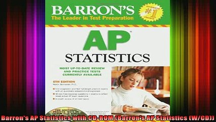 READ book  Barrons AP Statistics with CDROM Barrons AP Statistics WCD Full Free