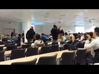 Noel Baba kostümüyle dersi bastılar