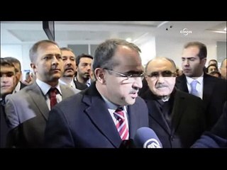 Bakan Sadullah Ergin, havaalanında coşku ile karşılandı