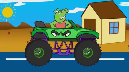 Пеппа Халк и Желто-Оранжевый Монстр Трак. Мультики про Машинки все серии