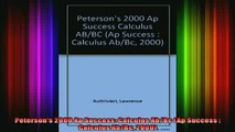 Free Full PDF Downlaod  Petersons 2000 Ap Success Calculus AbBc Ap Success  Calculus AbBc 2000 Full Ebook Online Free