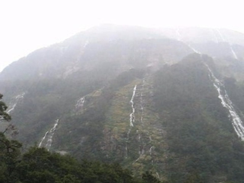 Cascades Milford Sound