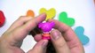 Kinder Surprise Eggs Play Doh! - Peppa Pig Español RainBow Heart Play Dough Frozen Eggs Toys 2016