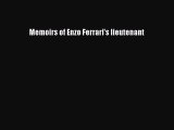 [Read Book] Memoirs of Enzo Ferrari's lieutenant  EBook