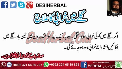 Galle Ki Kharabi Ka Ilaj