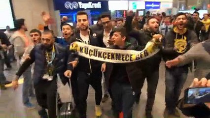 F.Bahçe basketbol takımına coşkulu karşılama