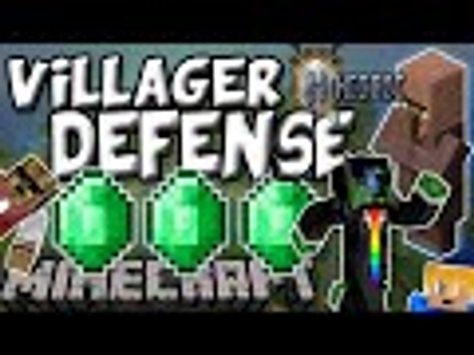 Minecraft Minigame: Villager Defense - SO MUCH SCREAMING!
