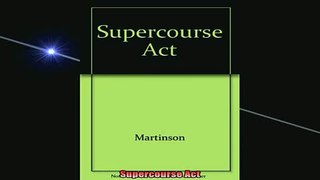 READ book  Supercourse Act Full EBook