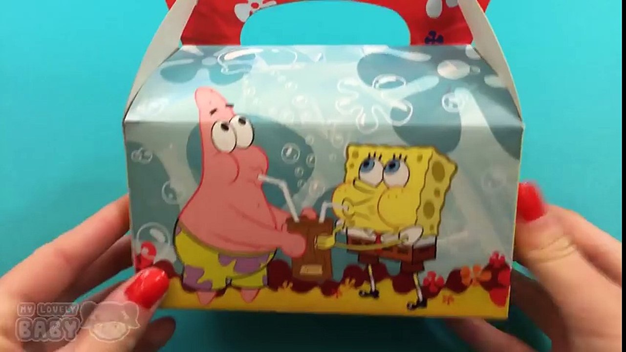 Spongebob Lunchbox Chocolate Surprise Eggs Toys and Candy!