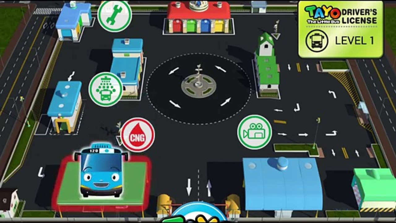 TAYO Little Bus - BATTERY Bus! - Learn Colors with Tayo Garage Game App