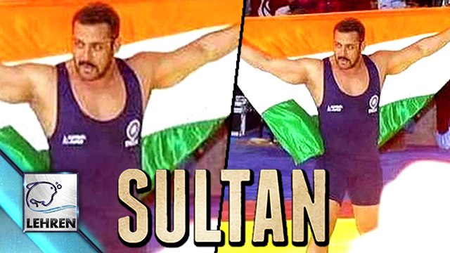 Salman Khan Carries National Flag On 'Sultan' Sets