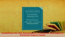 PDF  Guidelines for the Assessment of General Damages in Personal Injury Cases  Read Online