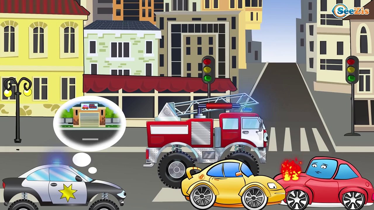 ✔ Police Car Race with Monster Truck / Help a little car / Cartoons for kids / 81 Episode
