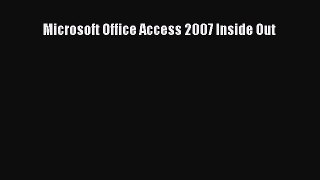 Download Microsoft Office Access 2007 Inside Out PDF Free