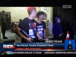 Menjambret Polwan, Pemuda Ini Kena Batunya
