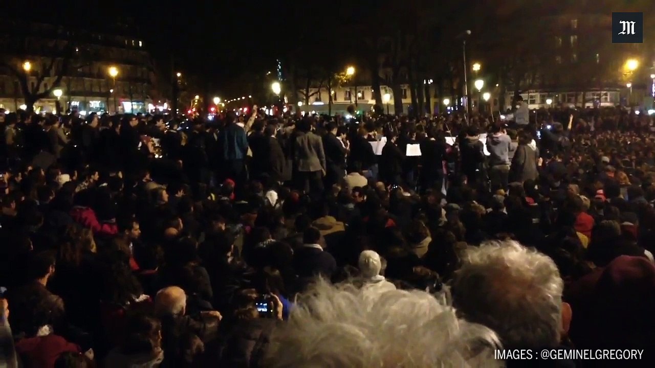 La "Symphonie du nouveau monde" jouée par un orchestre lors de la Nuit debout