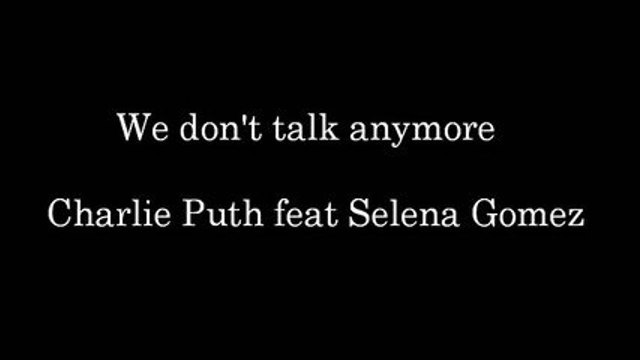 Charlie Puth ft Selena Gomez We Don't Talk Anymore Official Music Video 2016