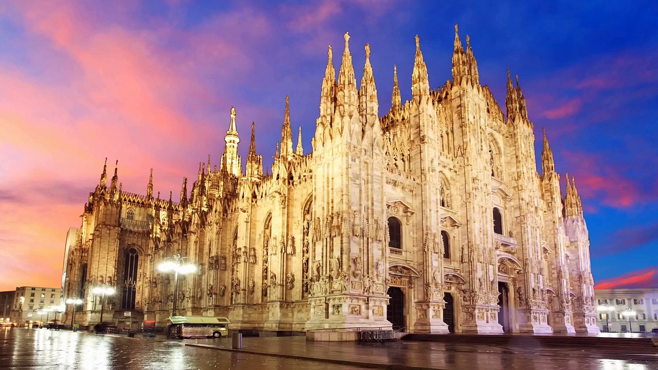 Visiting  Milan Italy ..city of day & night life .. 4K video