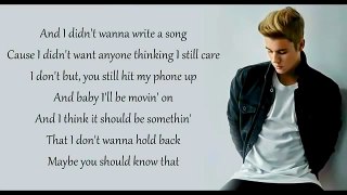 Love Yourself - Justin Bieber [ Lyrics ]