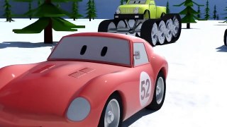 Snowplough, Monster Trucks & Spid the racing car - Cartoons for children - YouTube