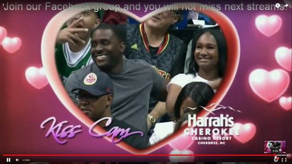 Pizza Girl on the Kisscam