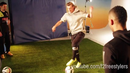 Bale Amazes with Football Skills on Set! - adidas X test