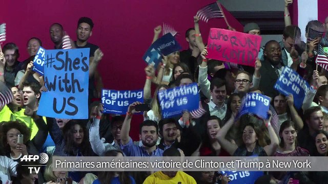 Primaires américaines : victoires de Clinton et Trump à NY