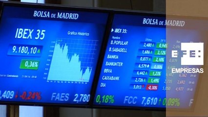 El Ibex 35 roza los 9.200 puntos a la espera del BCE