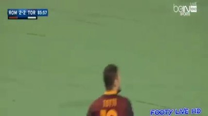 King Totti in 4 minutes before his team's loss to win and do not forget that at the age of 39