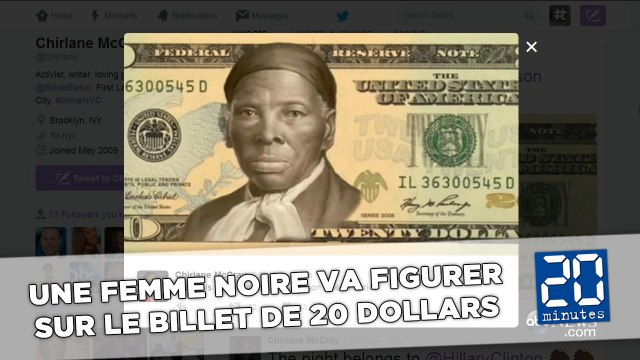 Une femme noire va figurer sur le billet de 20 dollars