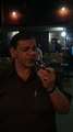 trying pipe smoking in Karachi at food streets 2016