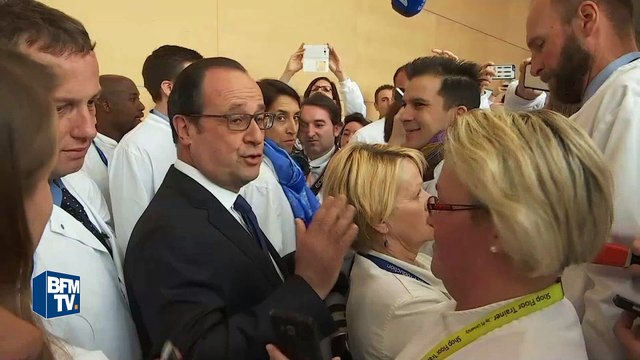 Un trajet amical entre Hollande et Macron