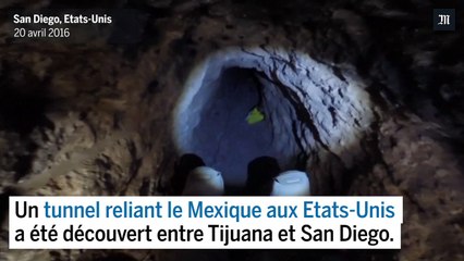 Dans un tunnel de 800 mètres sous la frontière entre le Mexique et les Etats-Unis