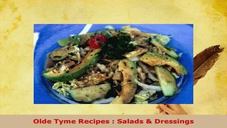 PDF  Olde Tyme Recipes  Salads  Dressings PDF Full Ebook