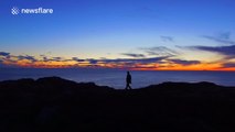 Stunning drone footage of mountains in Norway