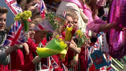Queen meets well-wishers on Windsor walkabout